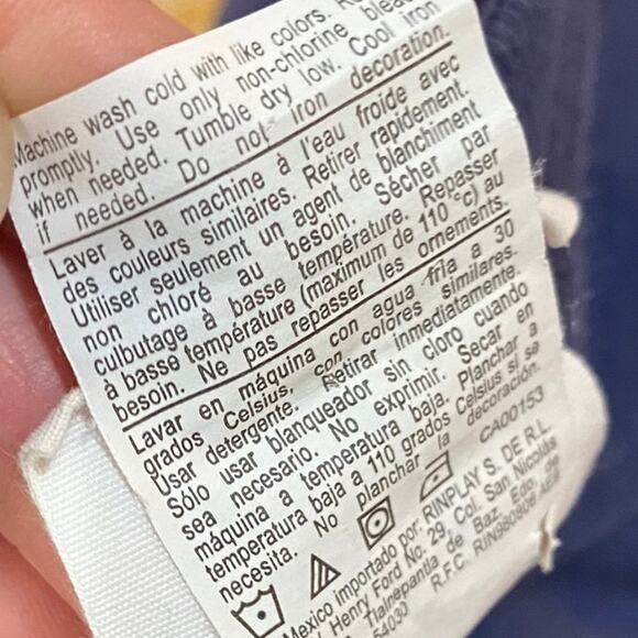 Vintage Y2k Champion Reverse Weave Crewneck Sweatshirt Pullover Spellout Navy L - Picture 9 of 9